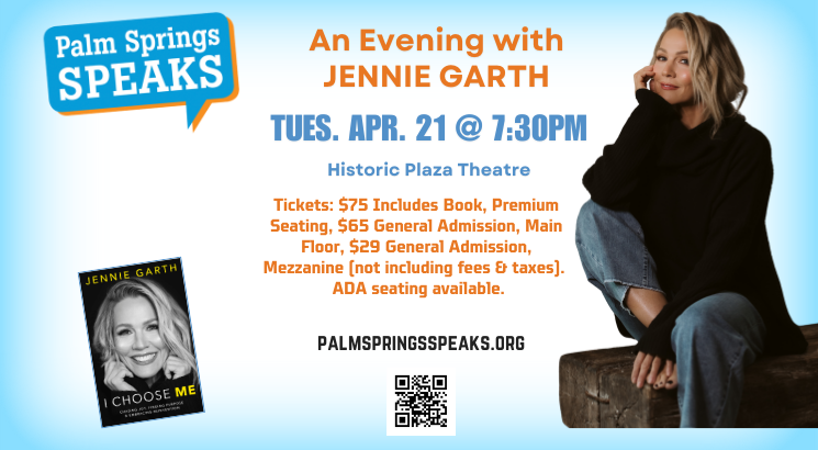 More Info for PALM SPRINGS SPEAKS PRESENTS JENNIE GARTH